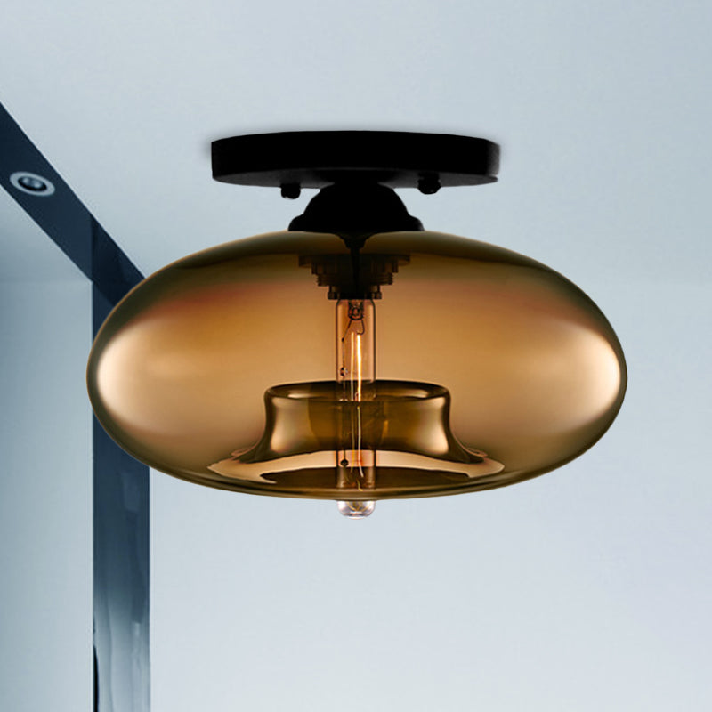 Industrial Globe Ceiling Light – Modern Art Deco Design