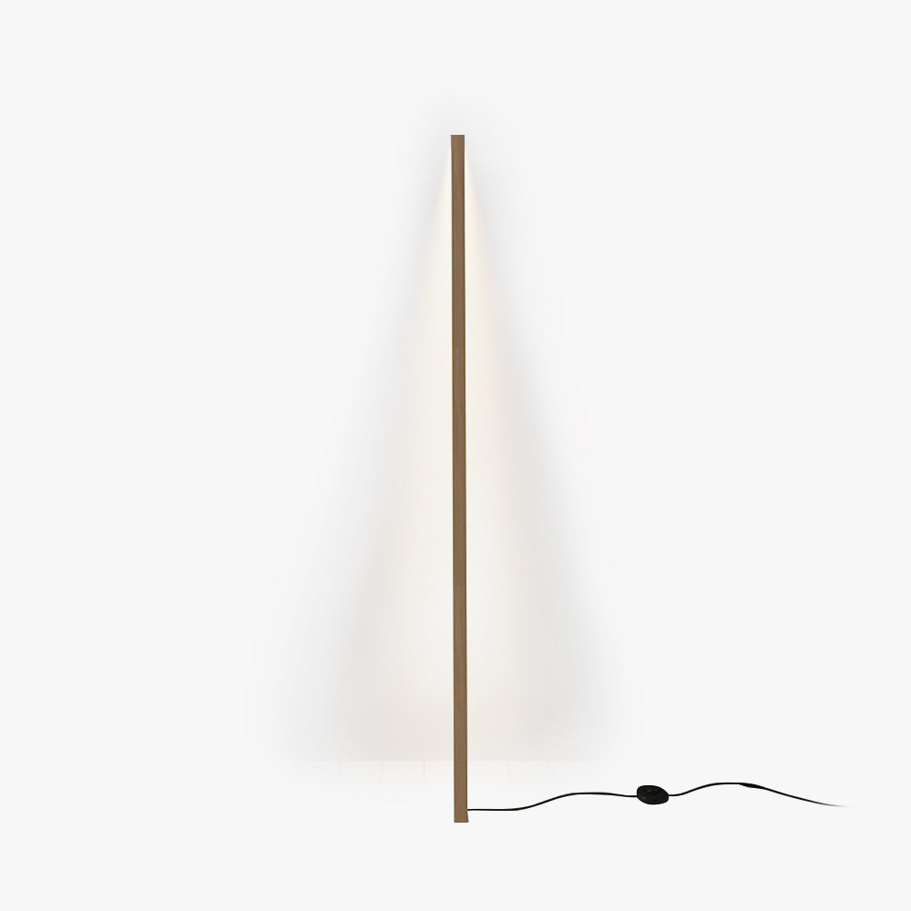 Linear Wooden Floor Lamp – Modern Minimalist Look