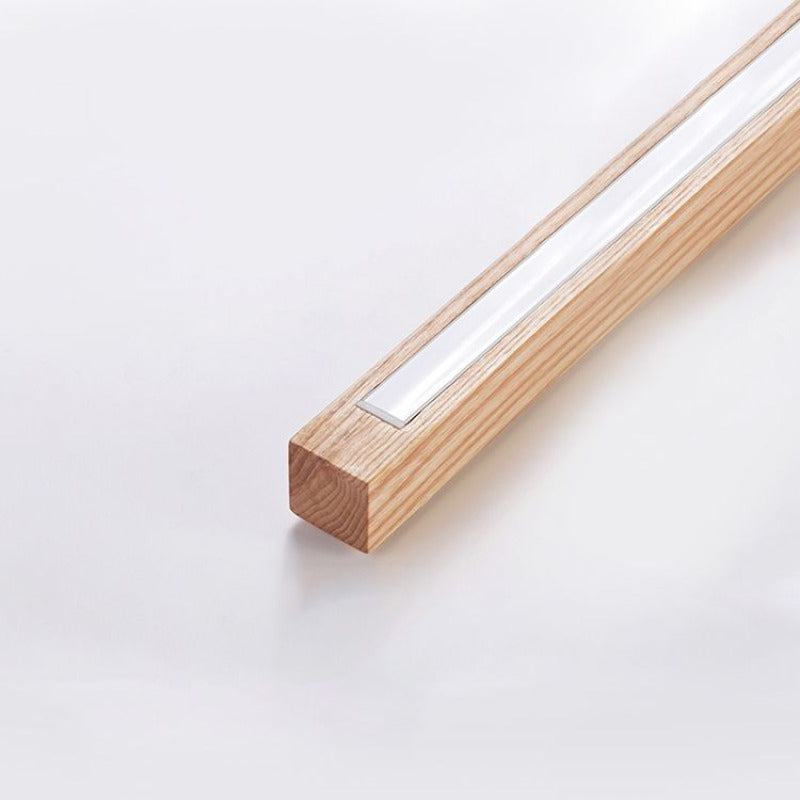 Linear Wooden Floor Lamp – Modern Minimalist Look