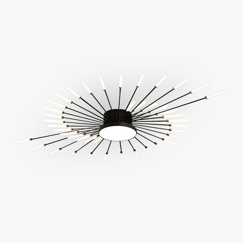 Modern Ceiling Light: Dynamic Fireworks Design