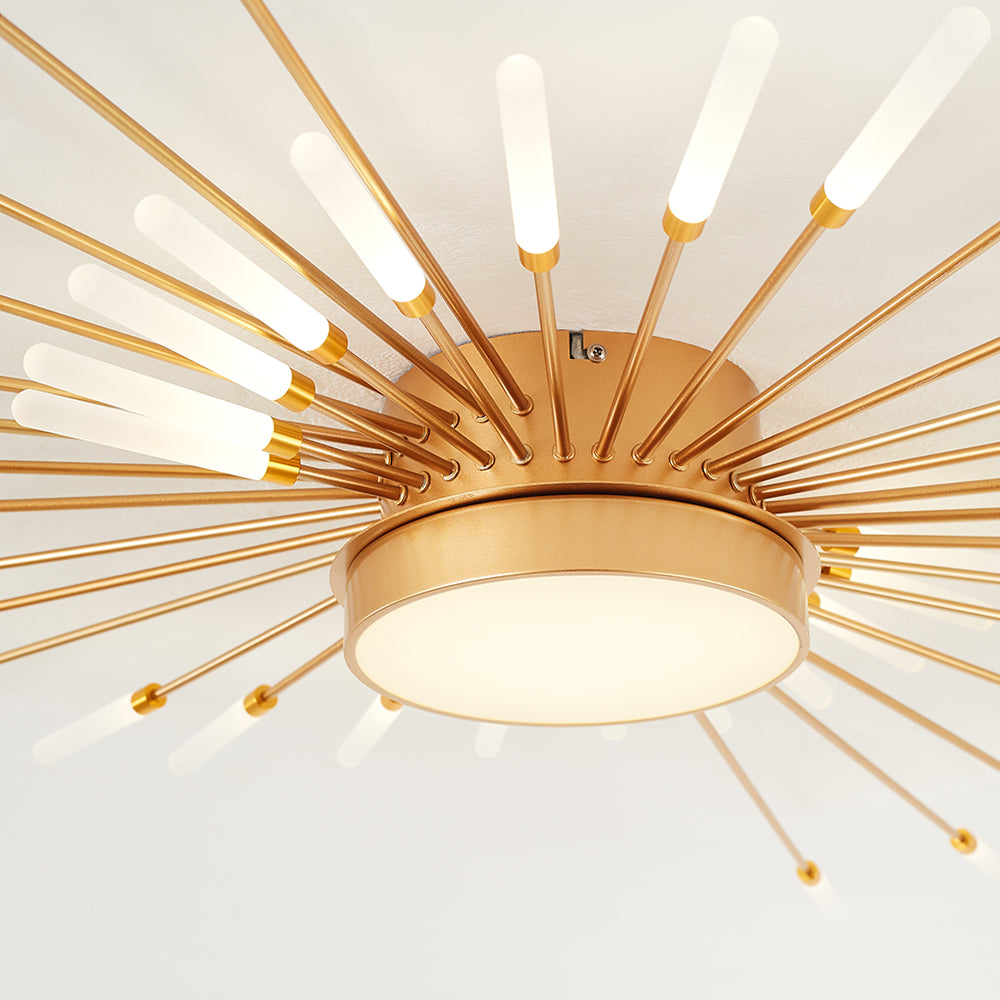 Modern Ceiling Light: Dynamic Fireworks Design