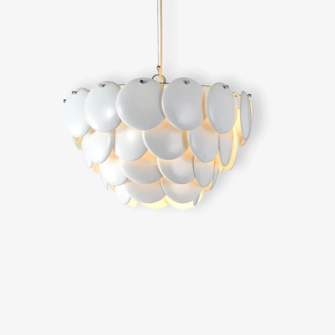 Luxurious Ceramic Round Layered Chandelier