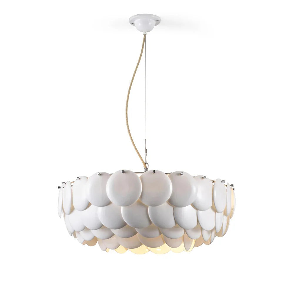 Luxurious Ceramic Round Layered Chandelier