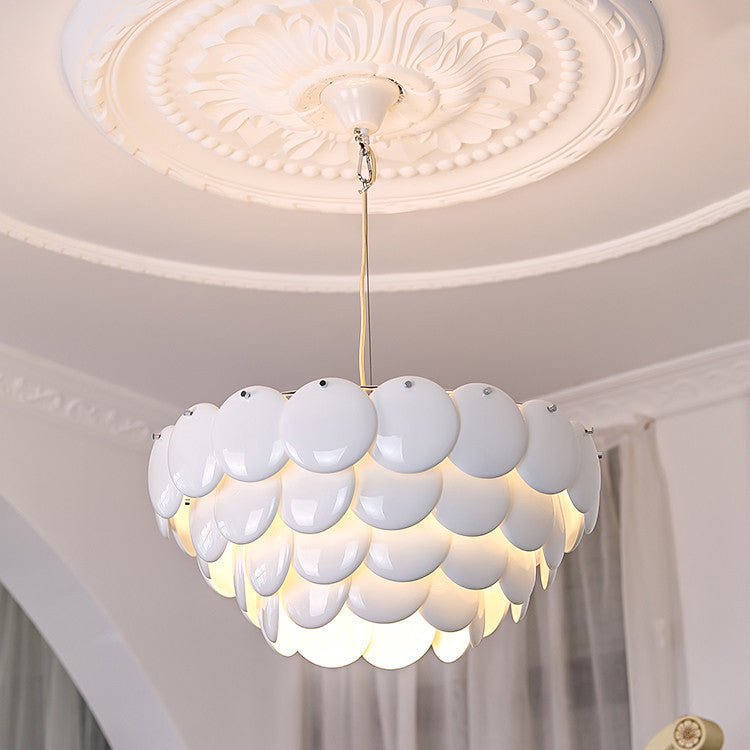 Luxurious Ceramic Round Layered Chandelier