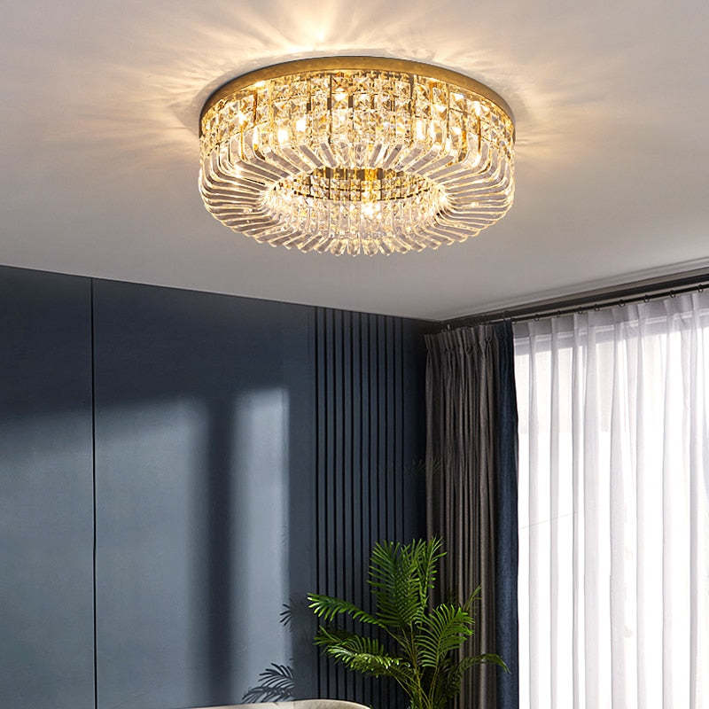 Luxury Crystal Flush Mount – Sophisticated Design