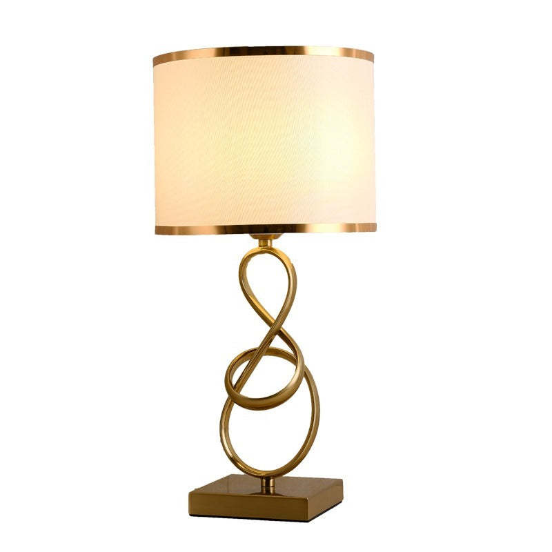 Luxury Cylindrical Fabric Floor Lamp - Modern Design