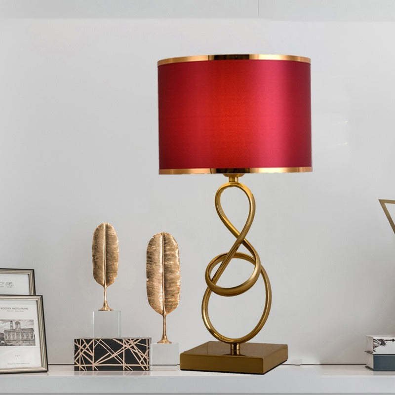 Luxury Cylindrical Fabric Floor Lamp - Modern Design