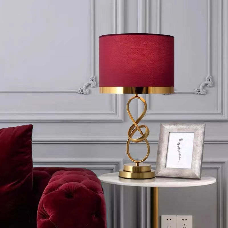 Luxury Cylindrical Fabric Floor Lamp - Modern Design