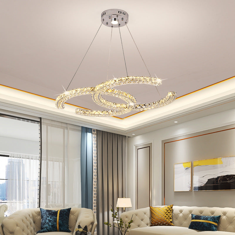 Luxury Double C Crystal Chandelier