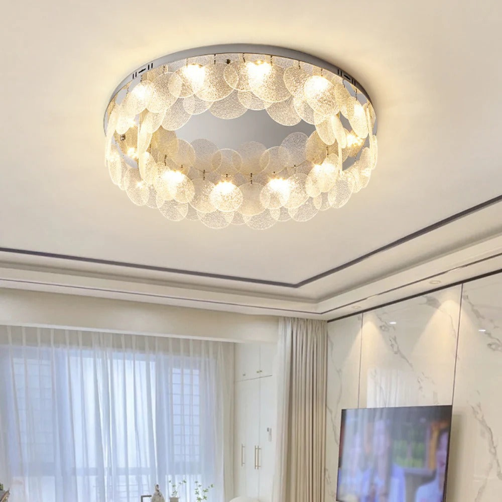 Luxury Flush Mount Ceiling Light - 8-Light Design