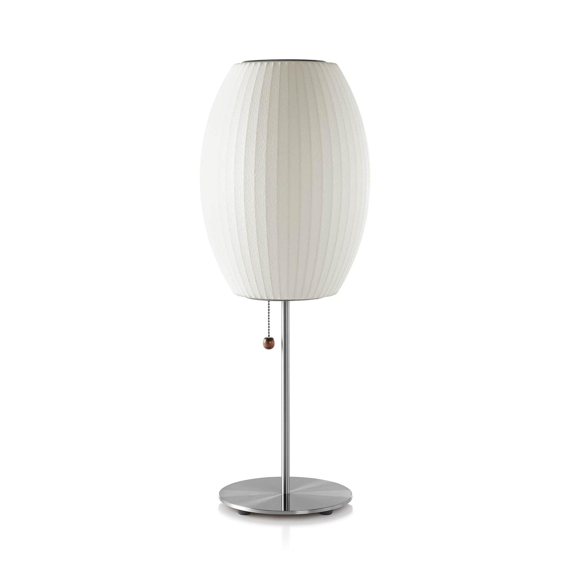 Mid-Century Table Lamp – Elegant Ribbed Shade