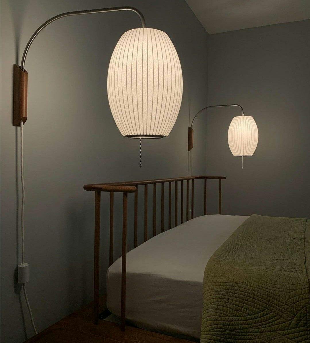 Mid-Century Wall Lamp – Adjustable Bubble Design