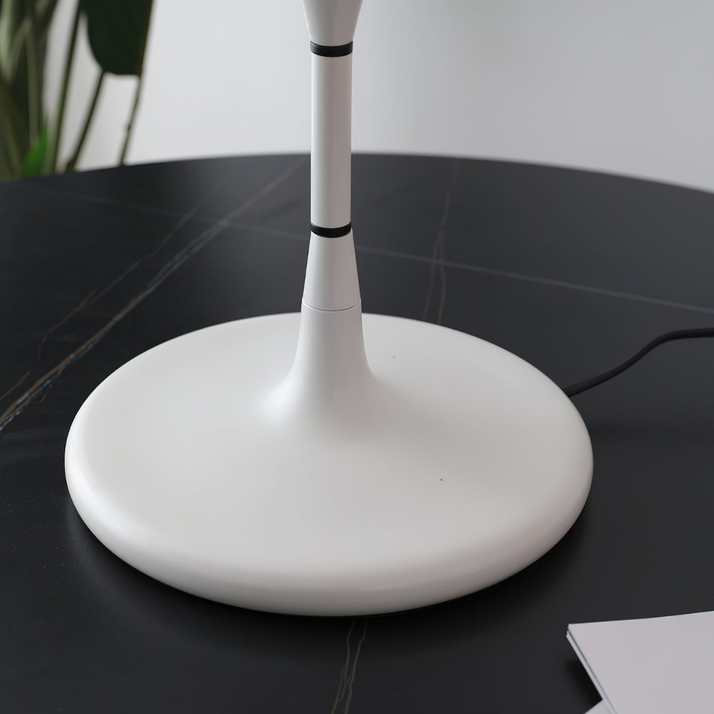 Sleek Mid-Century UFO-Inspired Hemispherical Table Lamp