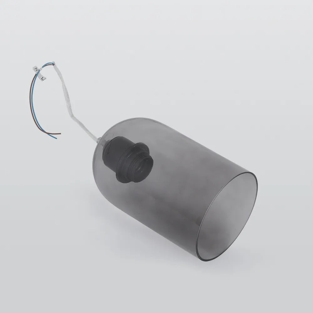 Minimalist Semi-Flush Mount Cylindrical Dome Light
