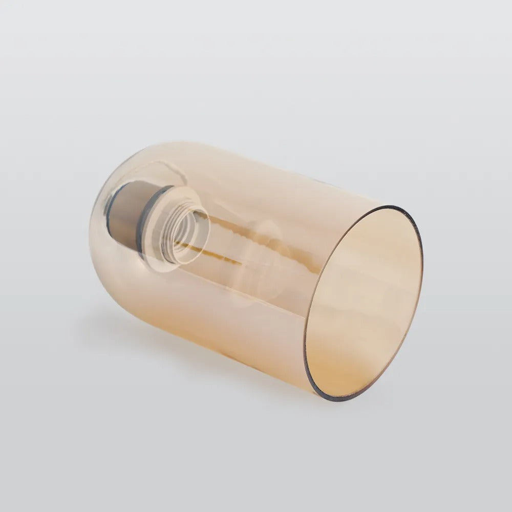 Minimalist Semi-Flush Mount Cylindrical Dome Light