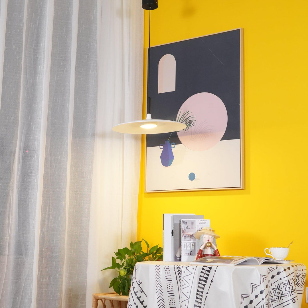 Minimalist Disc-Cylindrical LED Pendant Light
