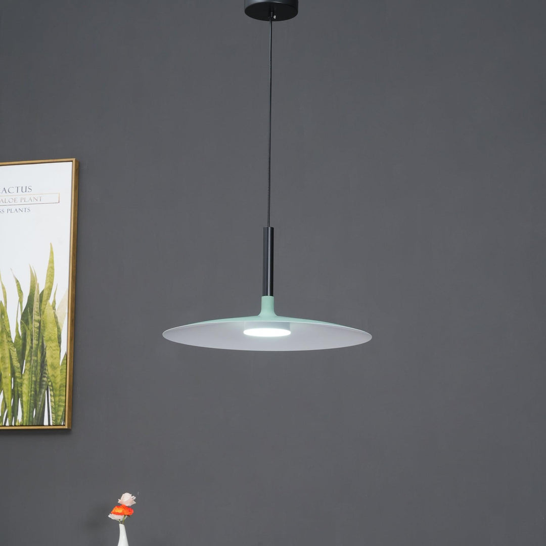 Minimalist Disc-Cylindrical LED Pendant Light
