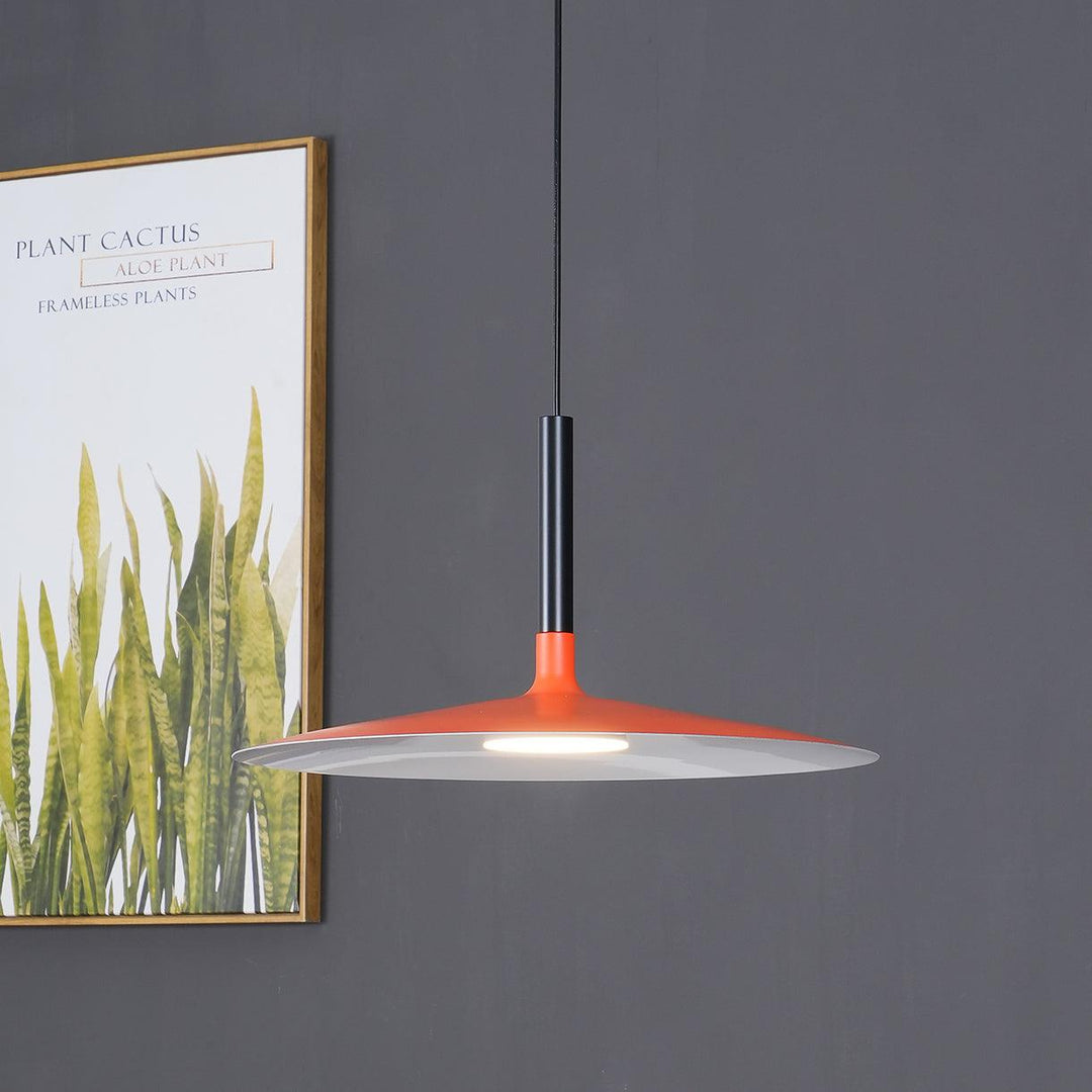 Minimalist Disc-Cylindrical LED Pendant Light