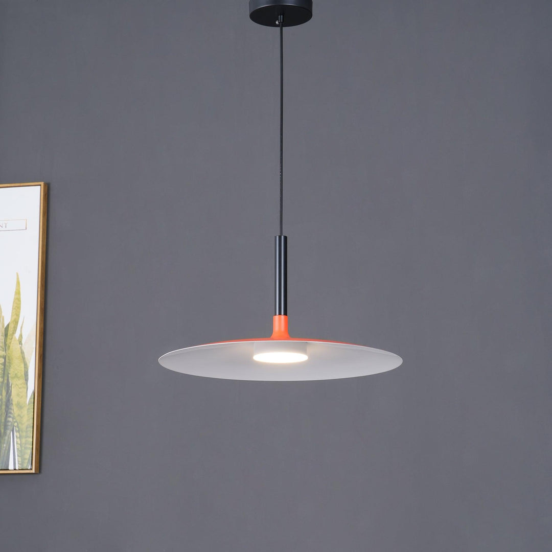 Minimalist Disc-Cylindrical LED Pendant Light