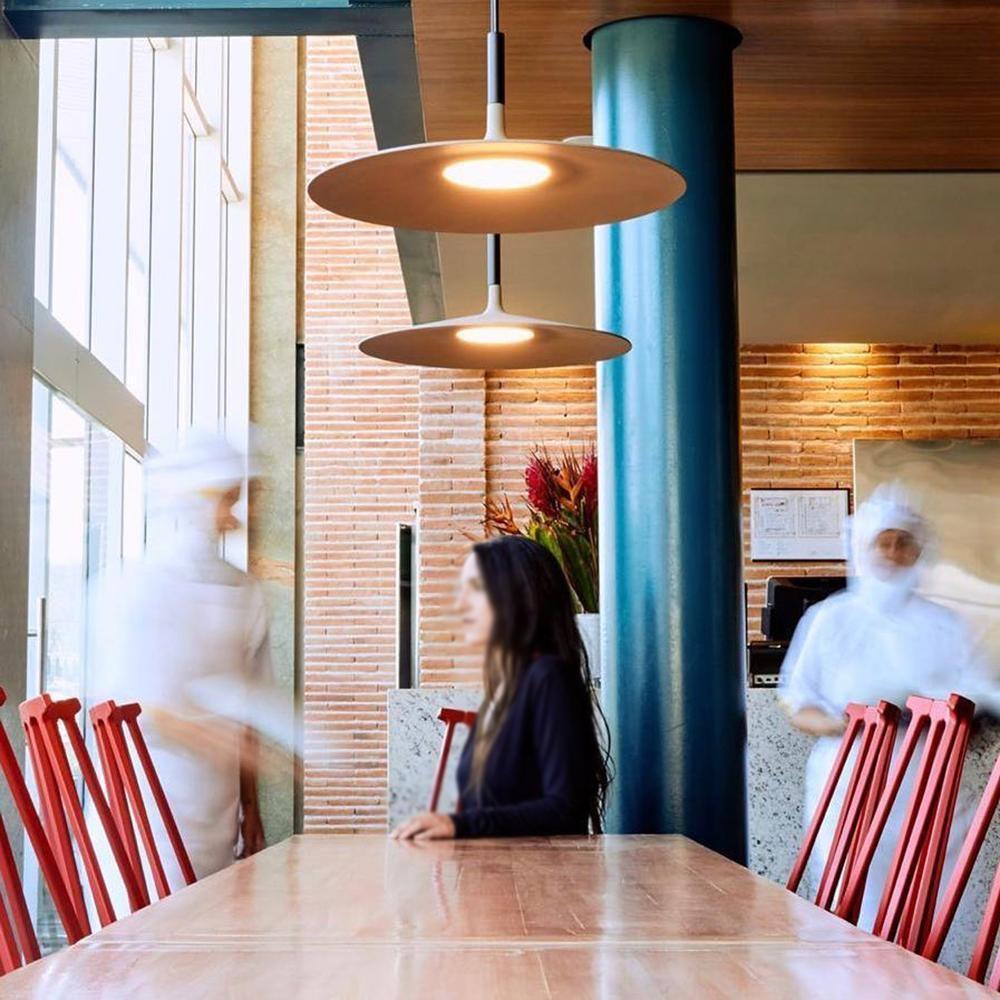 Minimalist Disc-Cylindrical LED Pendant Light