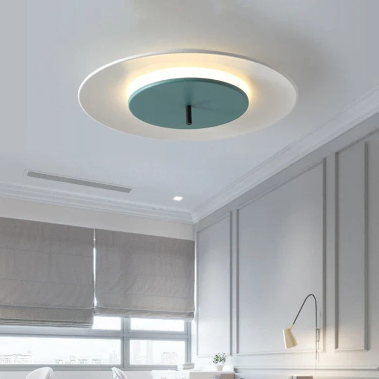 Minimalist Circular LED Ceiling Light - Soft Illumination