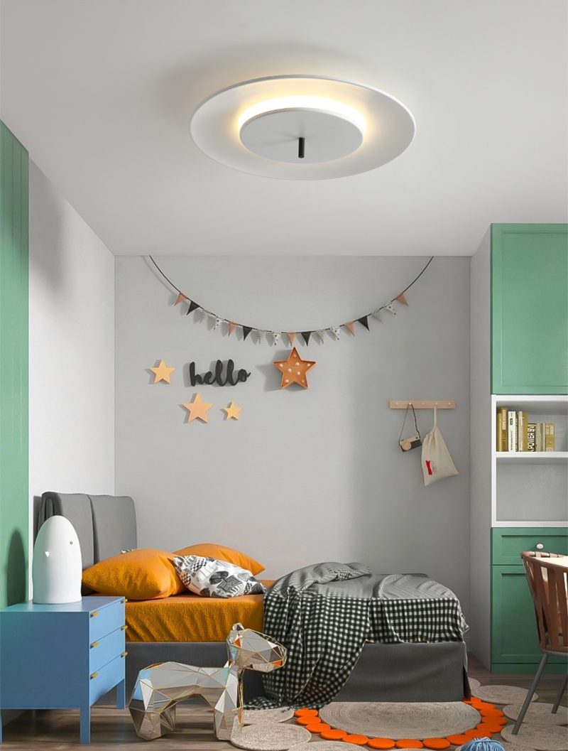 Minimalist Circular LED Ceiling Light - Soft Illumination