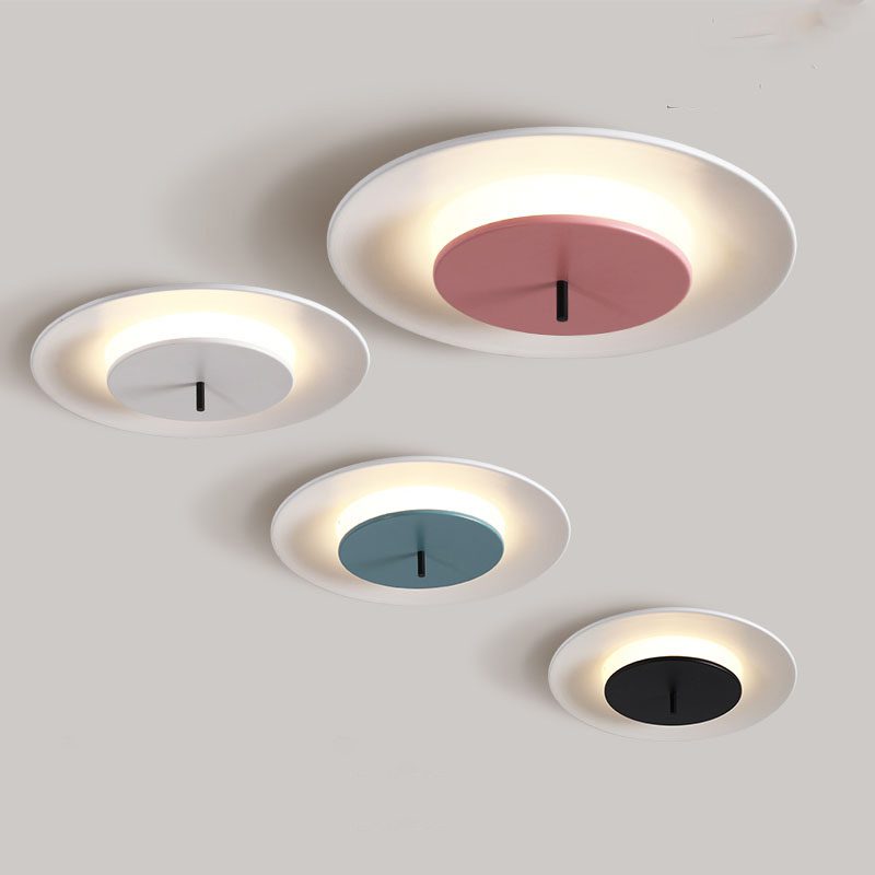 Minimalist Circular LED Ceiling Light - Soft Illumination