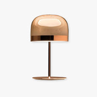 Minimalist Mushroom Table Lamp - Glass & Metal