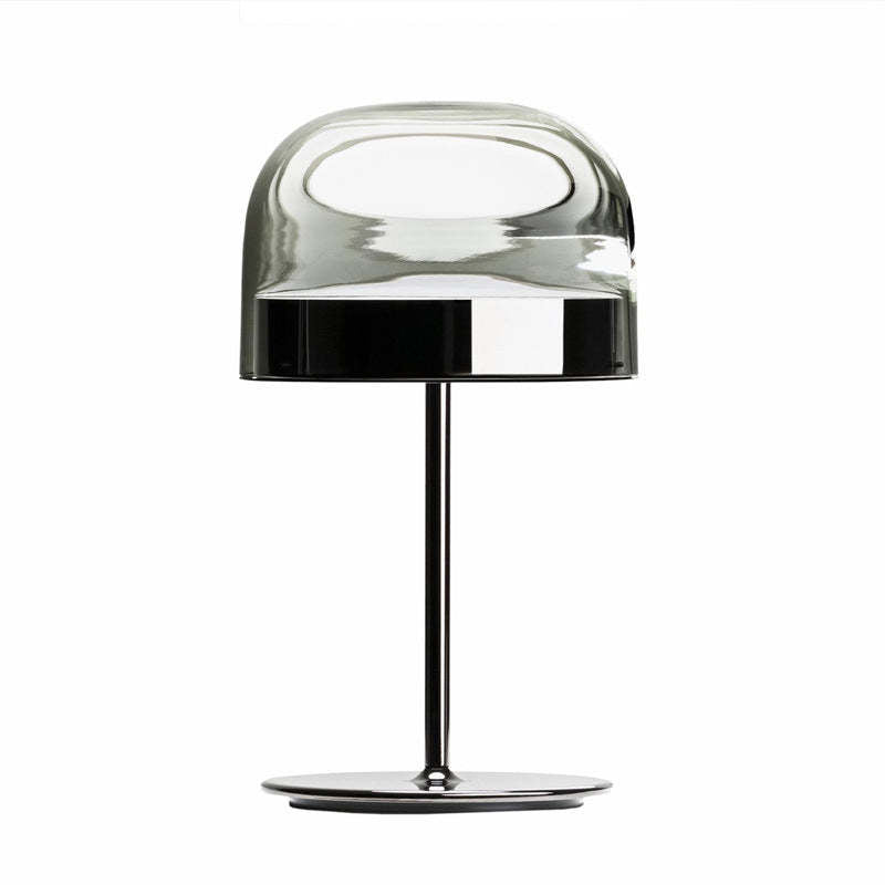 Minimalist Mushroom Table Lamp - Glass & Metal