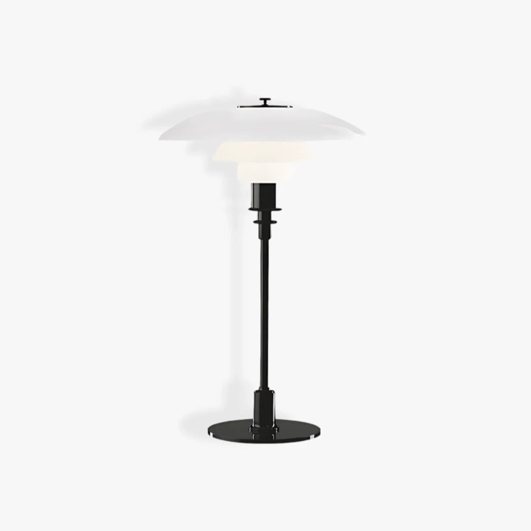Mid-Century Modern Table Lamp with Stacked Discs