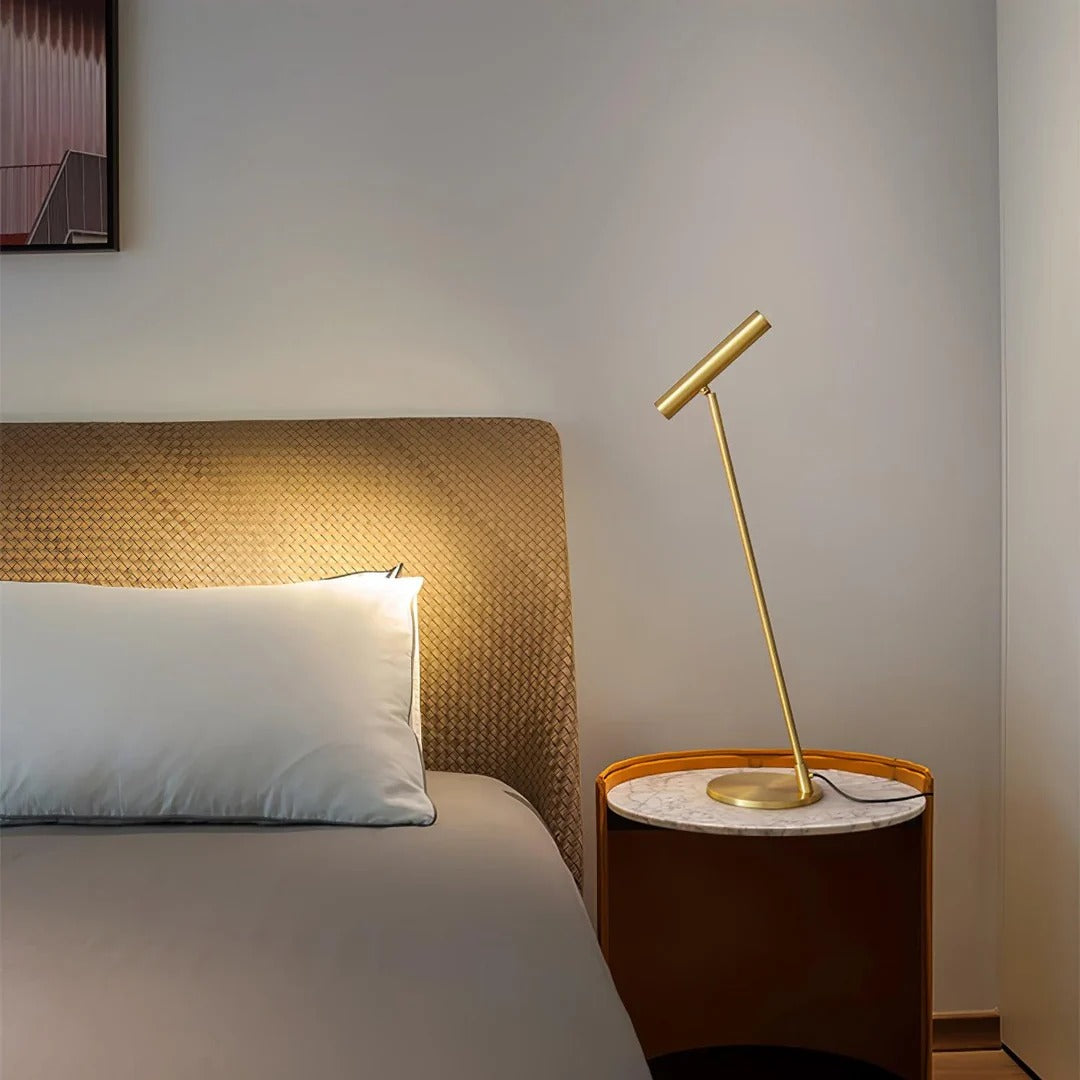 Minimalist Metal Table Lamp - Adjustable