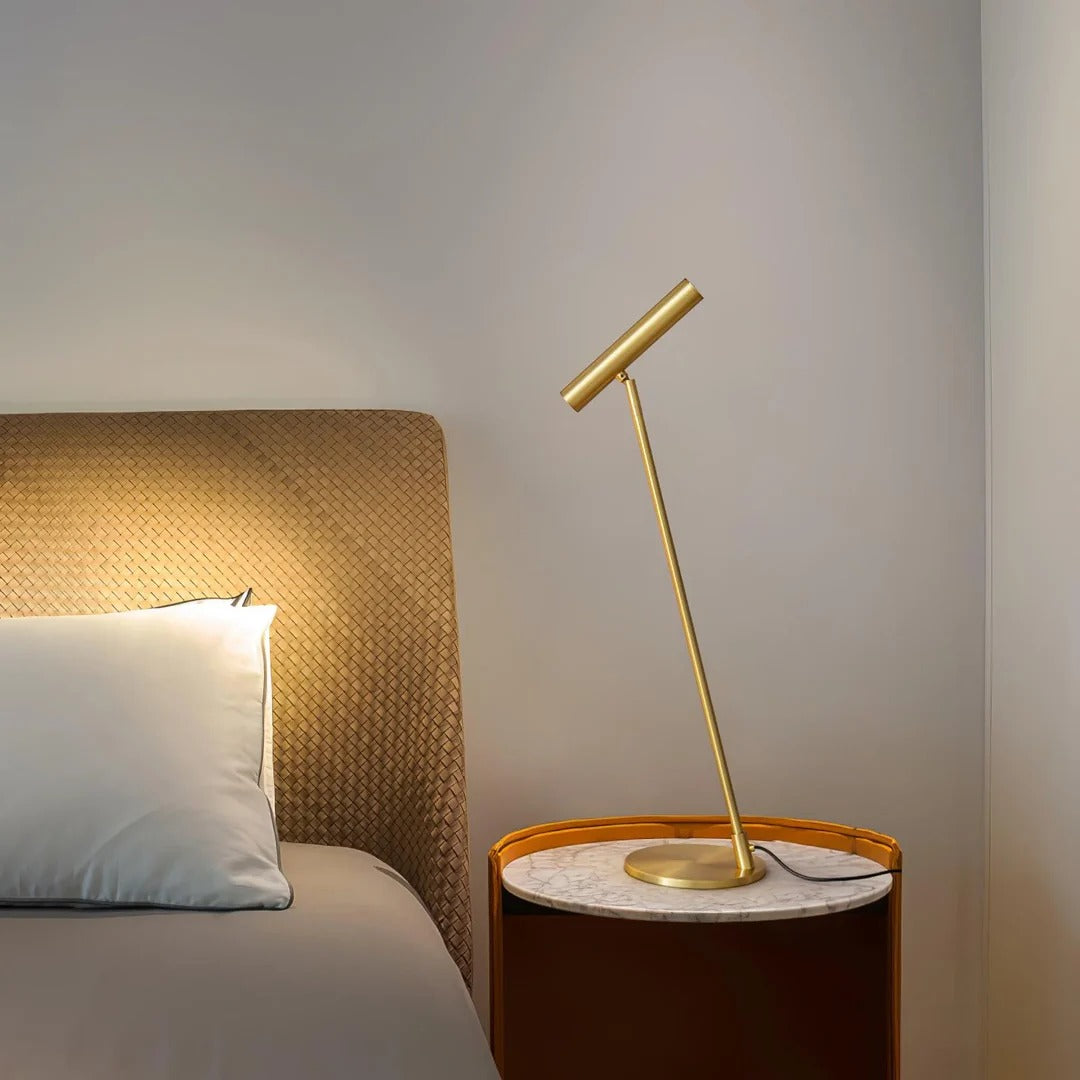 Minimalist Metal Table Lamp - Adjustable