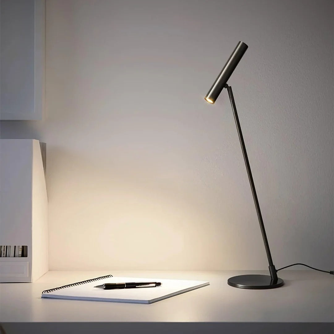 Minimalist Metal Table Lamp - Adjustable
