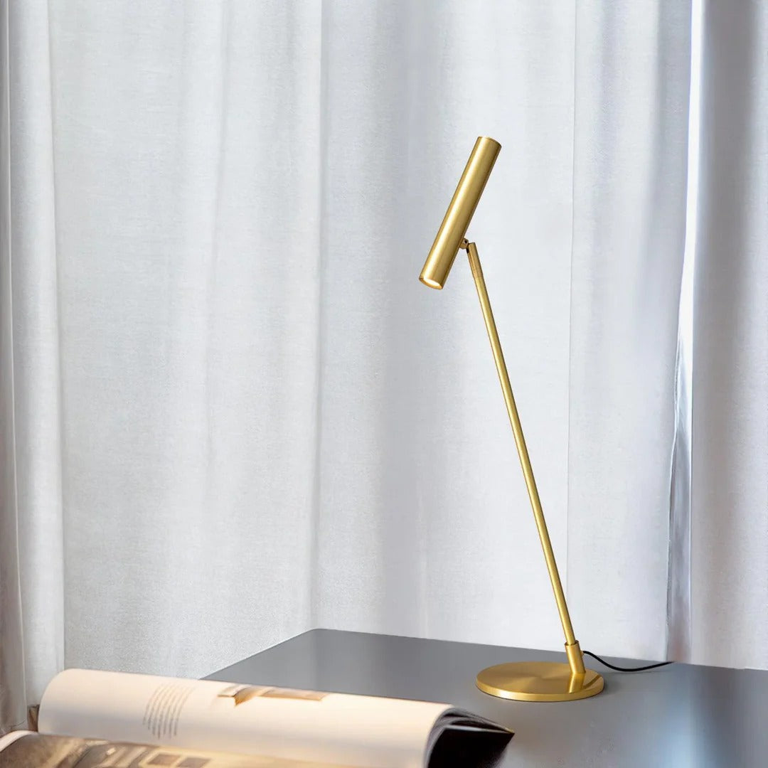 Minimalist Metal Table Lamp - Adjustable