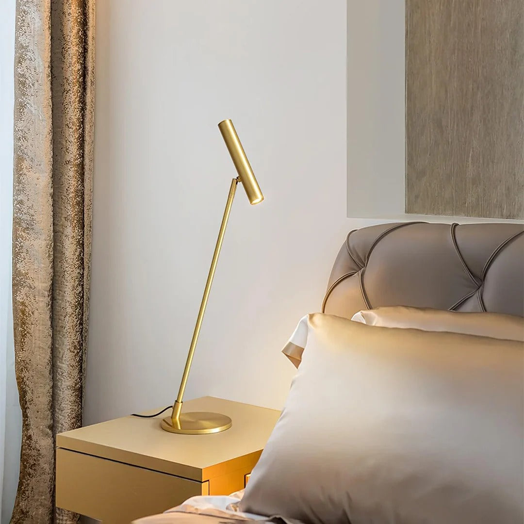 Minimalist Metal Table Lamp - Adjustable