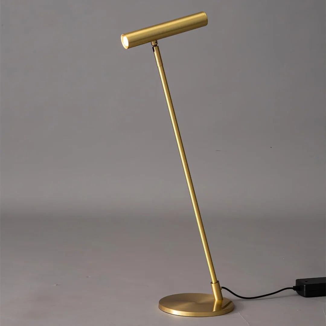 Minimalist Metal Table Lamp - Adjustable