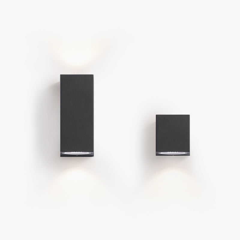 Minimalist Outdoor Exterior Wall Light – Black, Steady or Sensor Modes