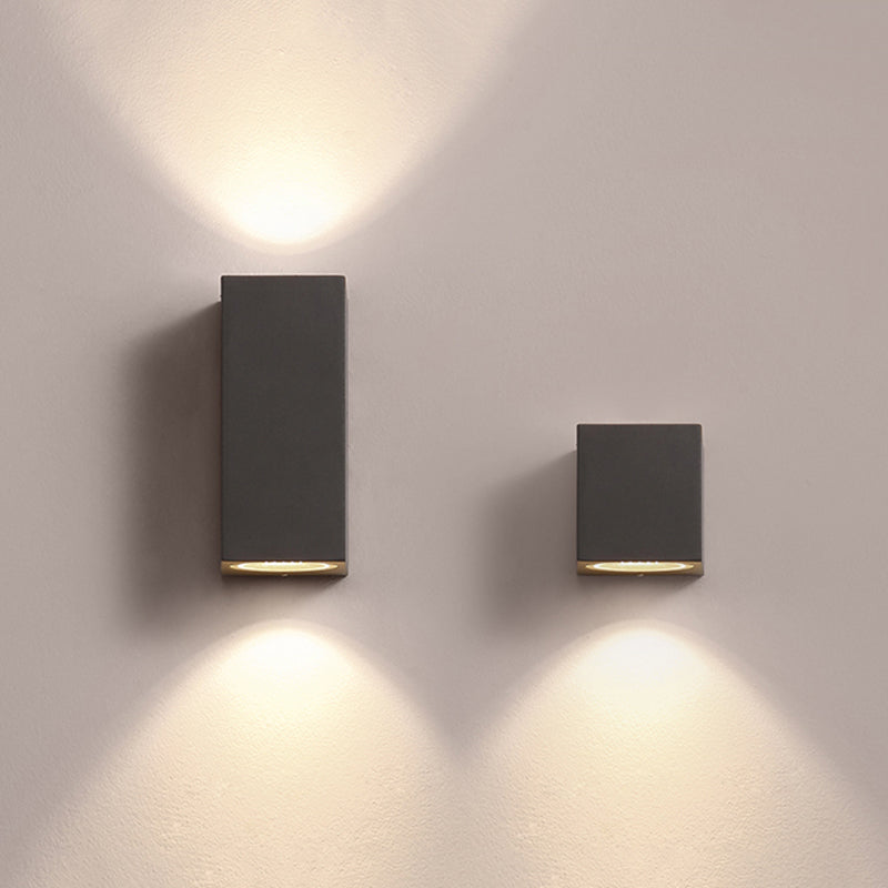 Minimalist Outdoor Exterior Wall Light – Black, Steady or Sensor Modes