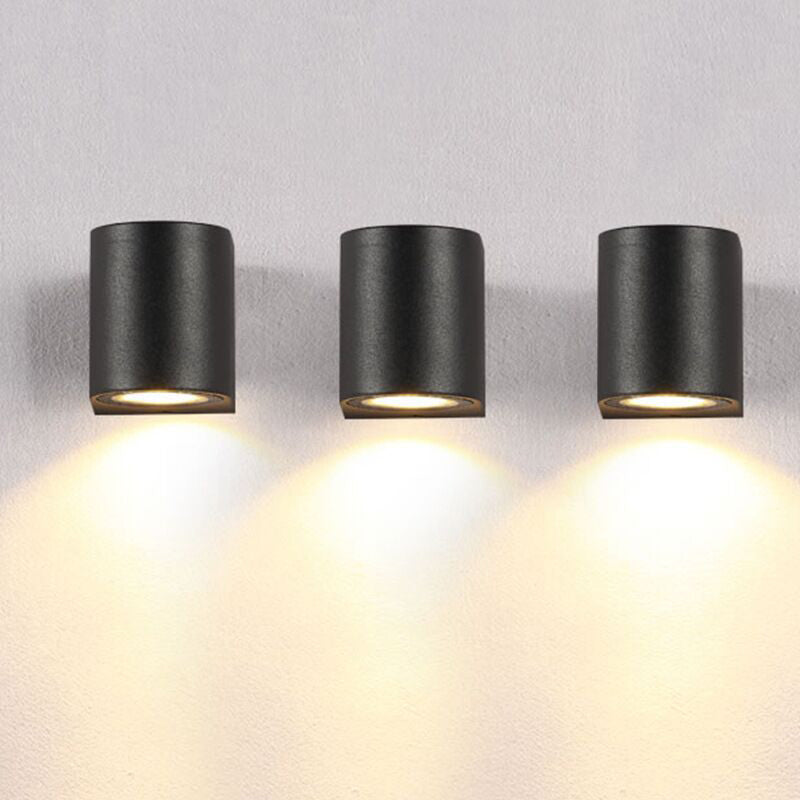 Minimalist Outdoor Exterior Wall Light – Black, Steady or Sensor Modes