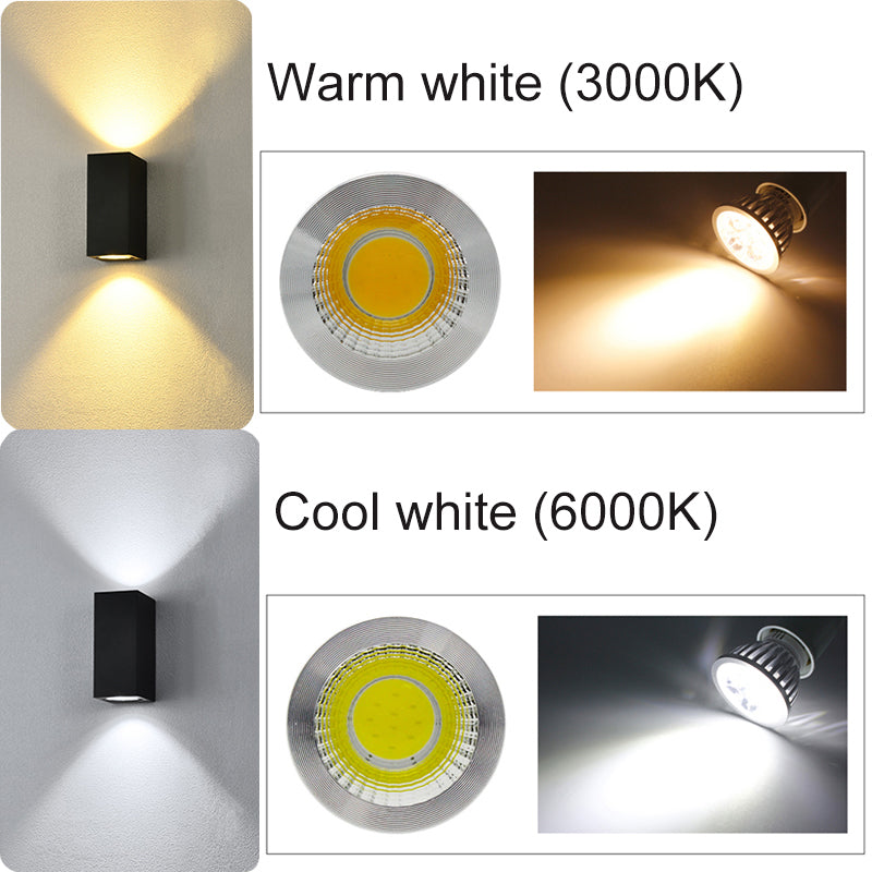 Minimalist Outdoor Exterior Wall Light – Black, Steady or Sensor Modes
