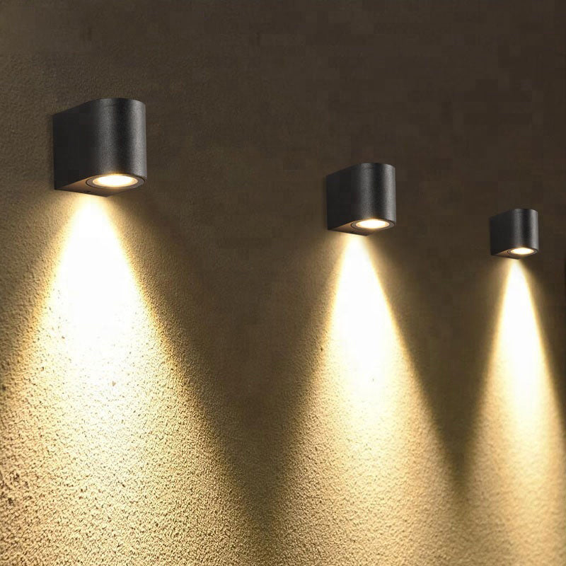 Minimalist Outdoor Exterior Wall Light – Black, Steady or Sensor Modes