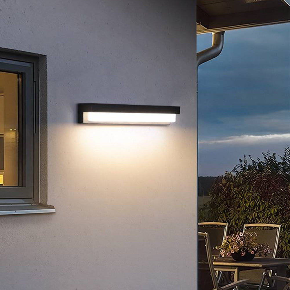 Minimalist Outdoor LED Wall Light – Waterproof with Adjustable Colors