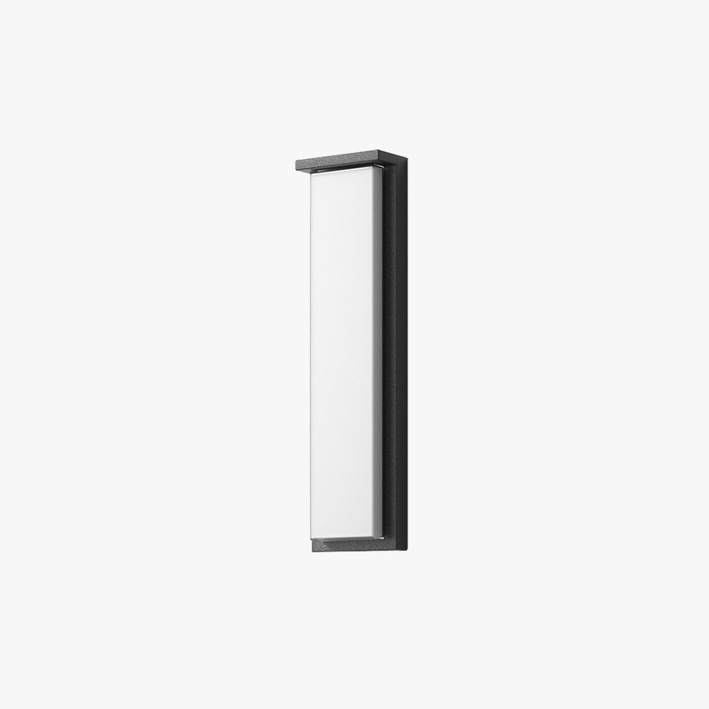 Minimalist Outdoor Wall Light – Black, Solar or Hardwired, Waterproof Design