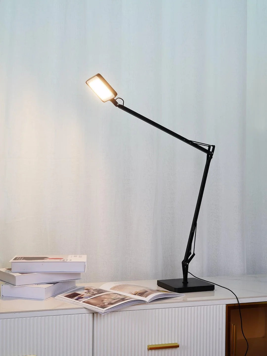 Minimalist Task Desk Lamp, Flexible Arm