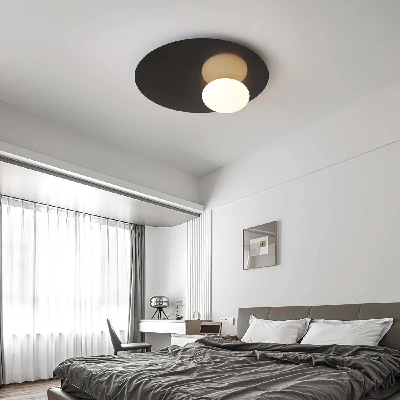 Minimalistic Oval Ceiling Lamp - Sleek Design