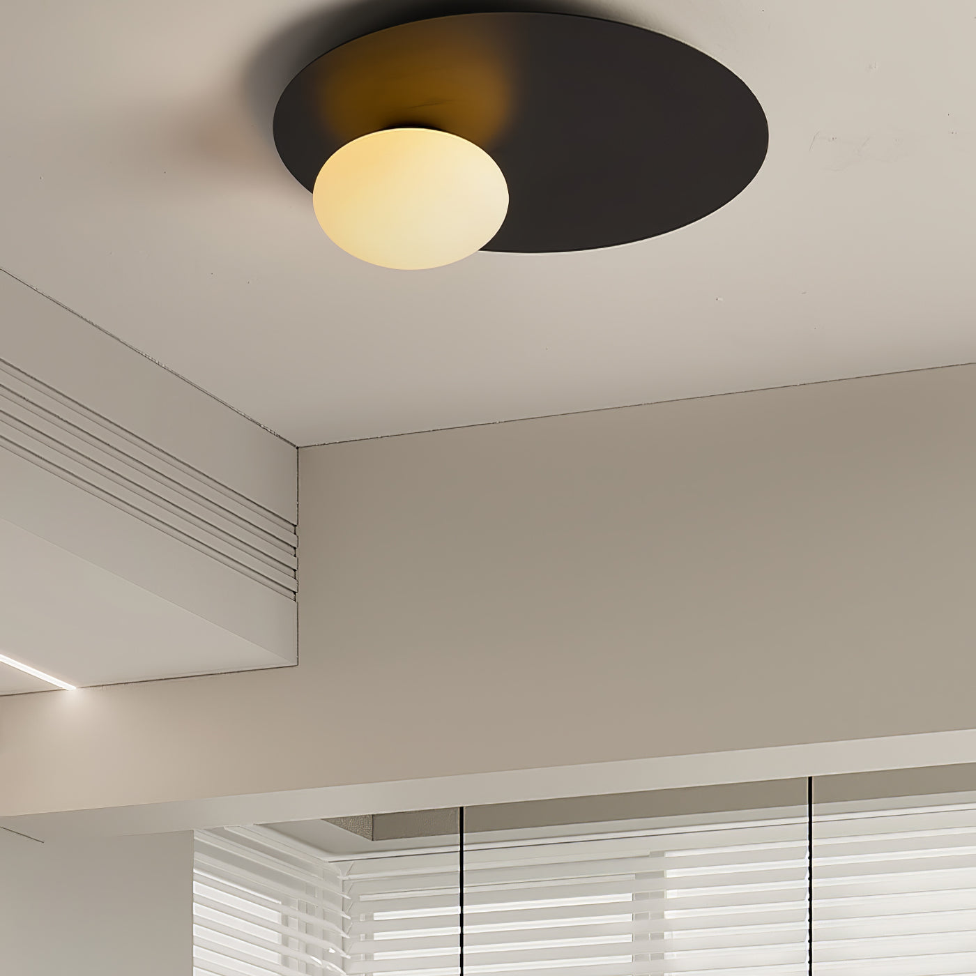 Minimalistic Oval Ceiling Lamp - Sleek Design