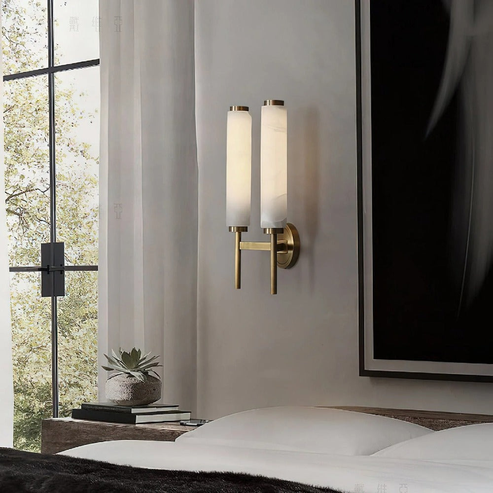 Modern Minimalist Wall Sconce with Cylindrical Shade