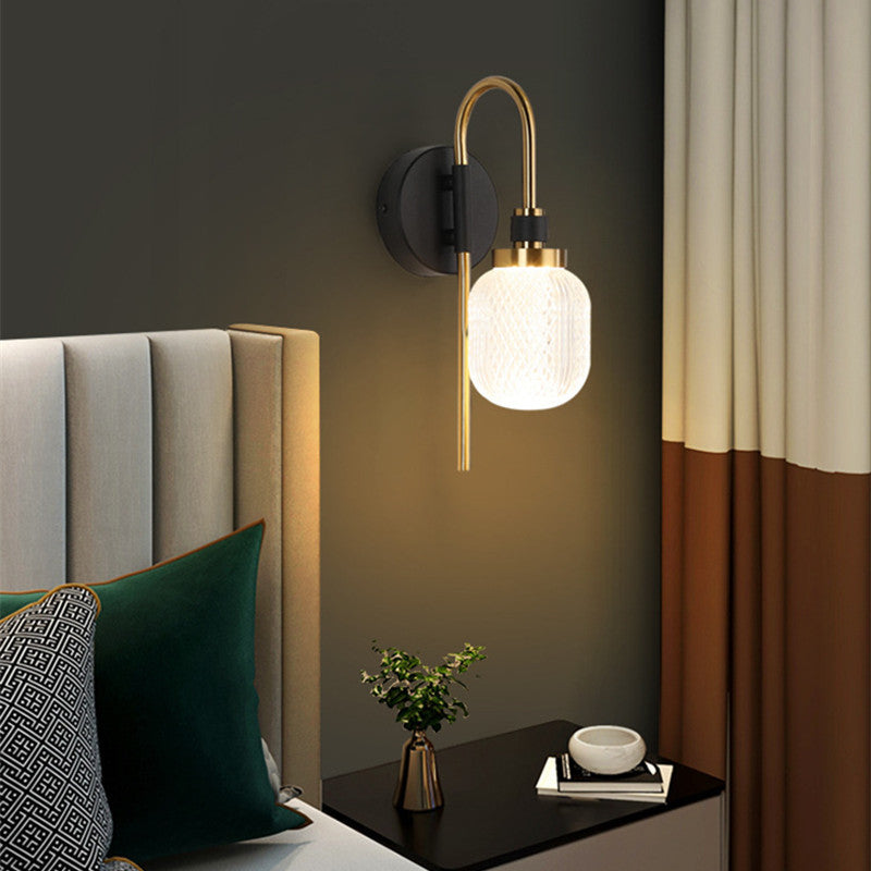 Modern Acrylic Wall Lamp with Metal Body