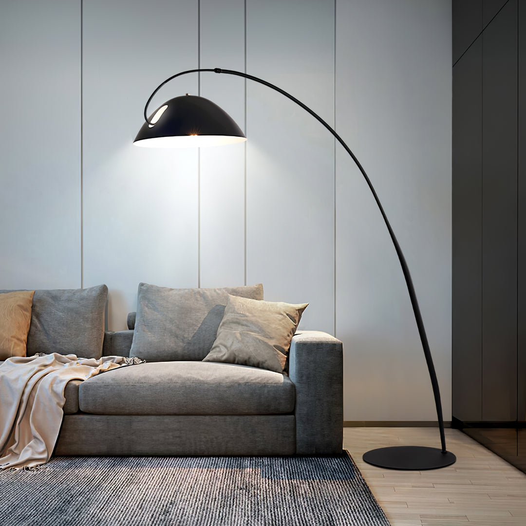 Modern Arc Floor Lamp – Sleek Metal Shade