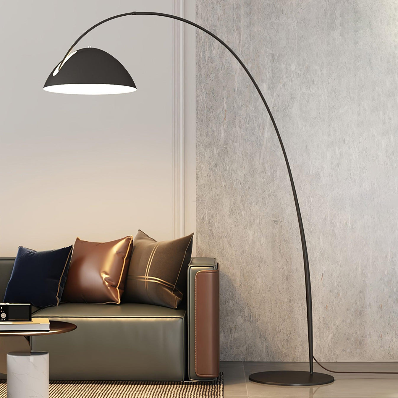 Modern Arc Floor Lamp – Sleek Metal Shade